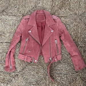 Blank NYC pink suede jacket